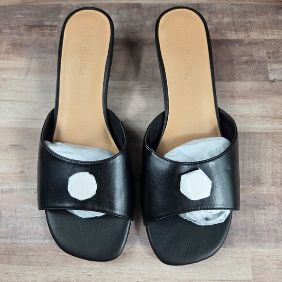 Lindsay Phillips Black Addison Sandals - Picture 4 of 15